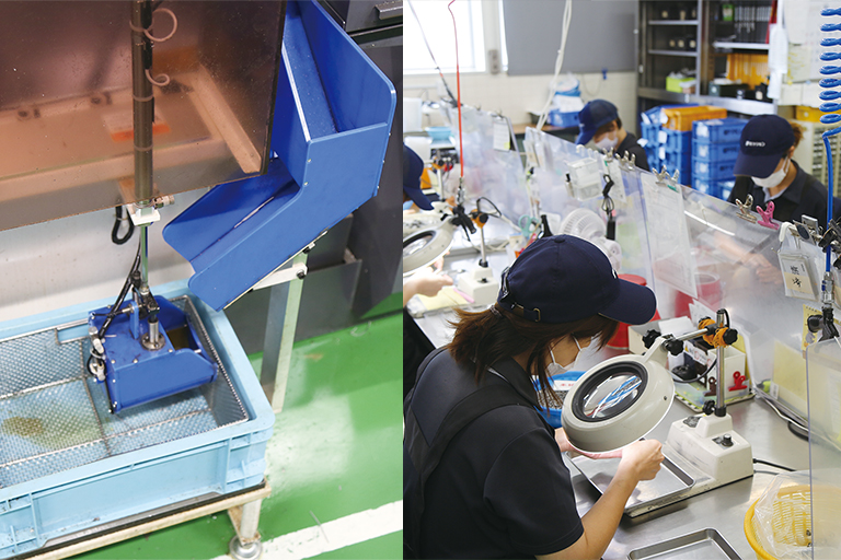 キズ対策・品質検査体制