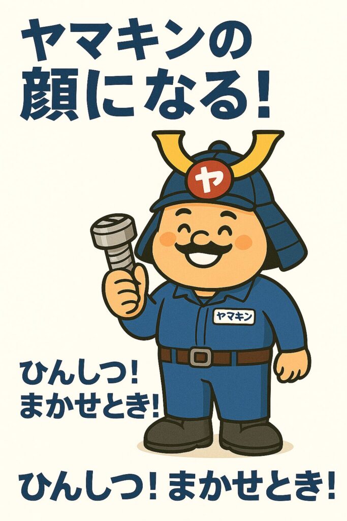 ヤマキン公式キャラクター『ヤマキンおじさん』(本名:山田ネジロウ)|株式会社ヤマキン