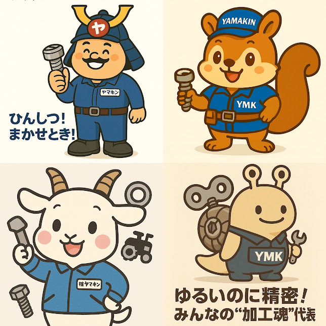 ヤマキン公式キャラクター『ヤマキンおじさん』（本名：山田ネジロウ）
